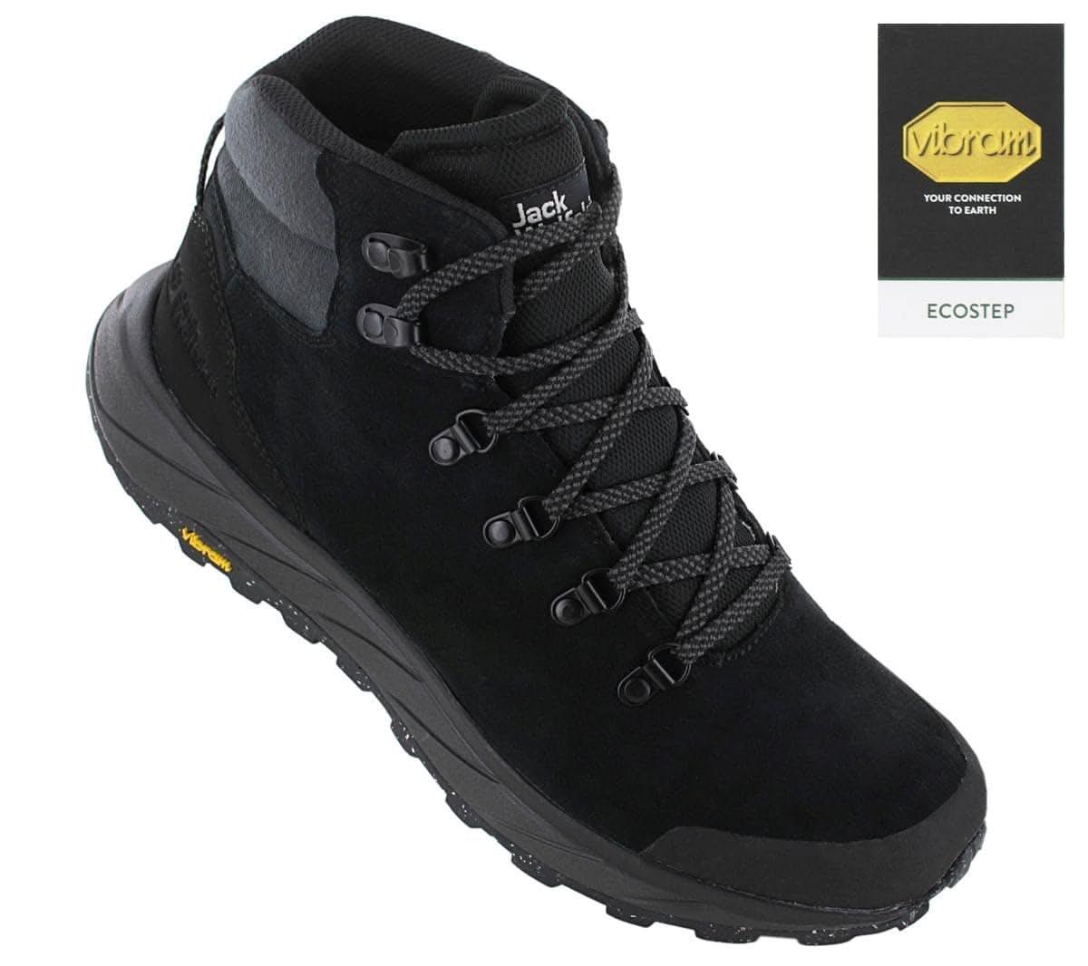 Jack Wolfskin Terraventure Urban Mid M - Herren Wanderschuhe Leder Schwarz 4053561 - 6000 - Brandstyle24