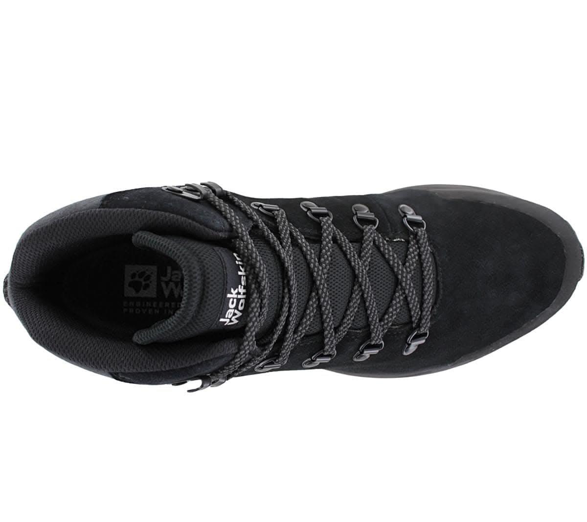 Jack Wolfskin Terraventure Urban Mid M - Herren Wanderschuhe Leder Schwarz 4053561 - 6000 - Brandstyle24