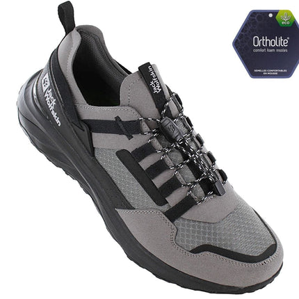 Jack Wolfskin Dromoventure Athletic Low M - Chaussures de marche en plein air pour hommes Gris 4057011-6185