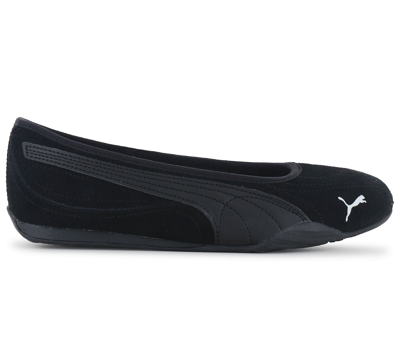 Puma Catch Soleil Ballerina SD - Damen Slipper Sommer Schuhe Suede Schwarz 406310-01