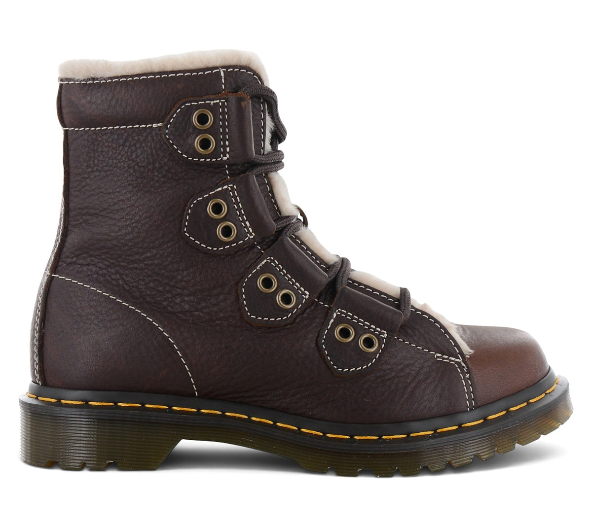 Dr. Doc Martens 1460 LTT FL - Damen Winter Stiefel Warmfutter Braun 41417200