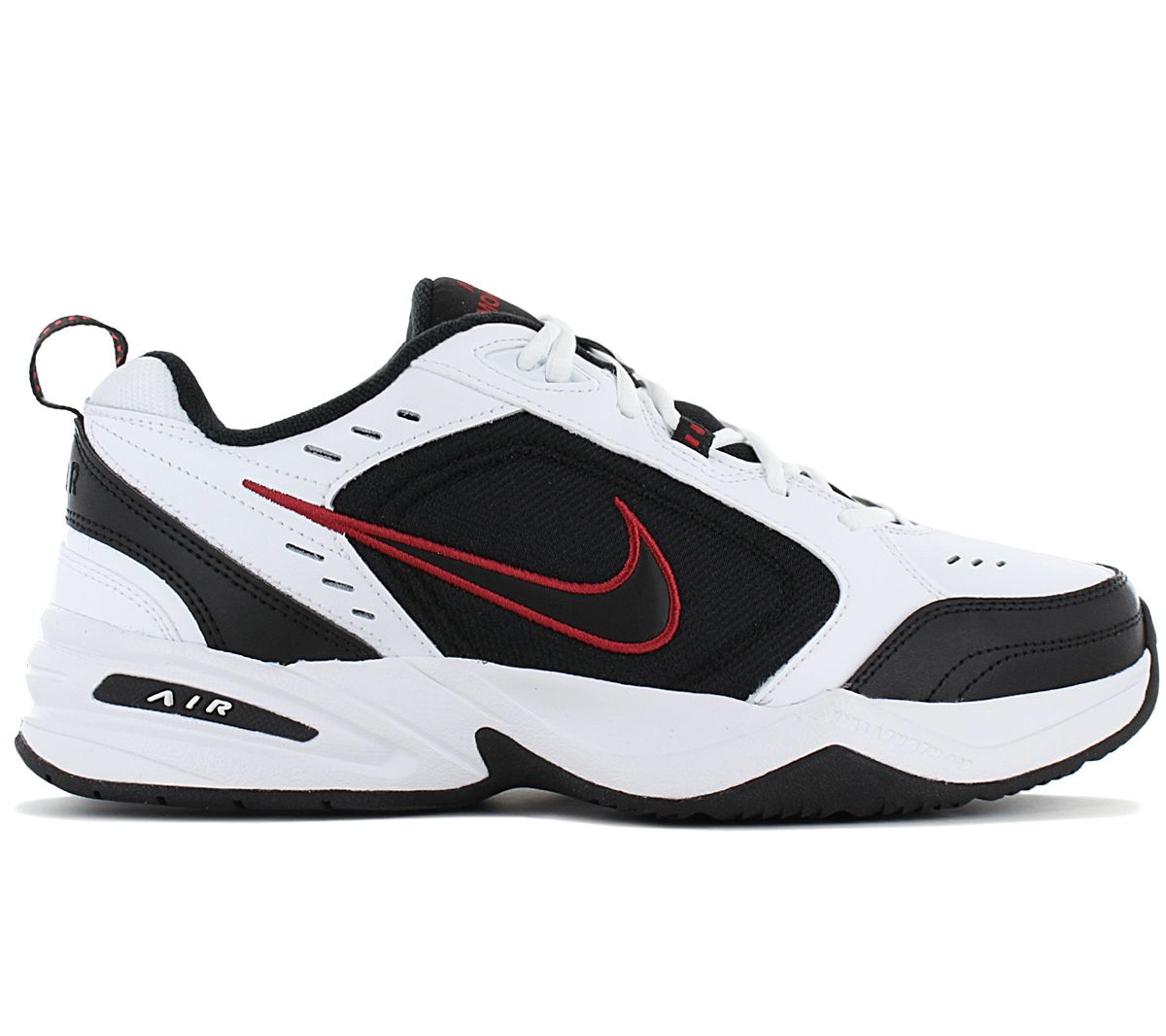 Nike Air Monarch IV - Herren Sneakers Schuhe Weiß-Schwarz 415445-101