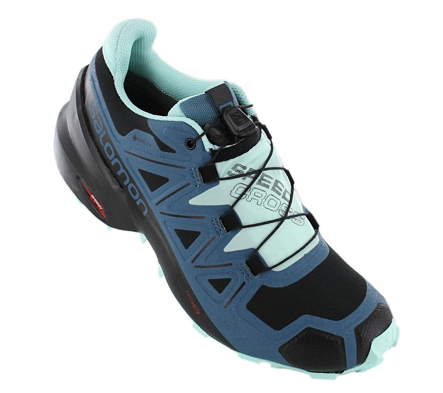 Salomon Speedcross 5 GTX W - GORE-TEX - zapatillas de trail running para mujer zapatos de senderismo negro-azul 416127