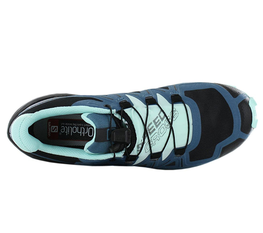 Salomon Speedcross 5 GTX W - GORE-TEX - chaussures de trail running femme chaussures de randonnée noir-bleu 416127