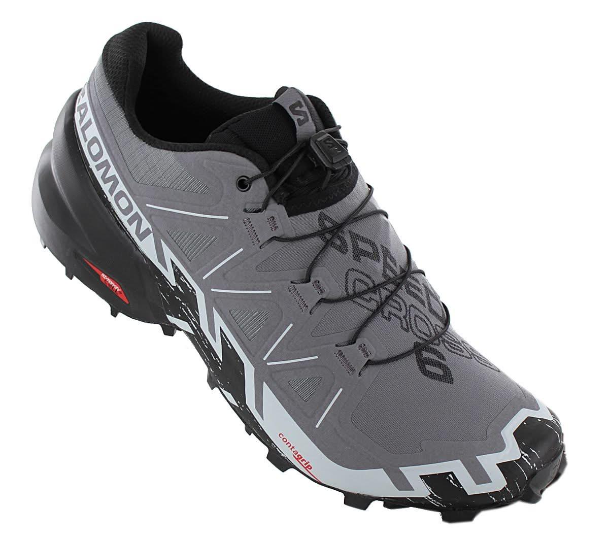 Salomon Speedcross 6 - Herren Trail - Running Schuhe Laufschuhe Grau 417380 - Brandstyle24