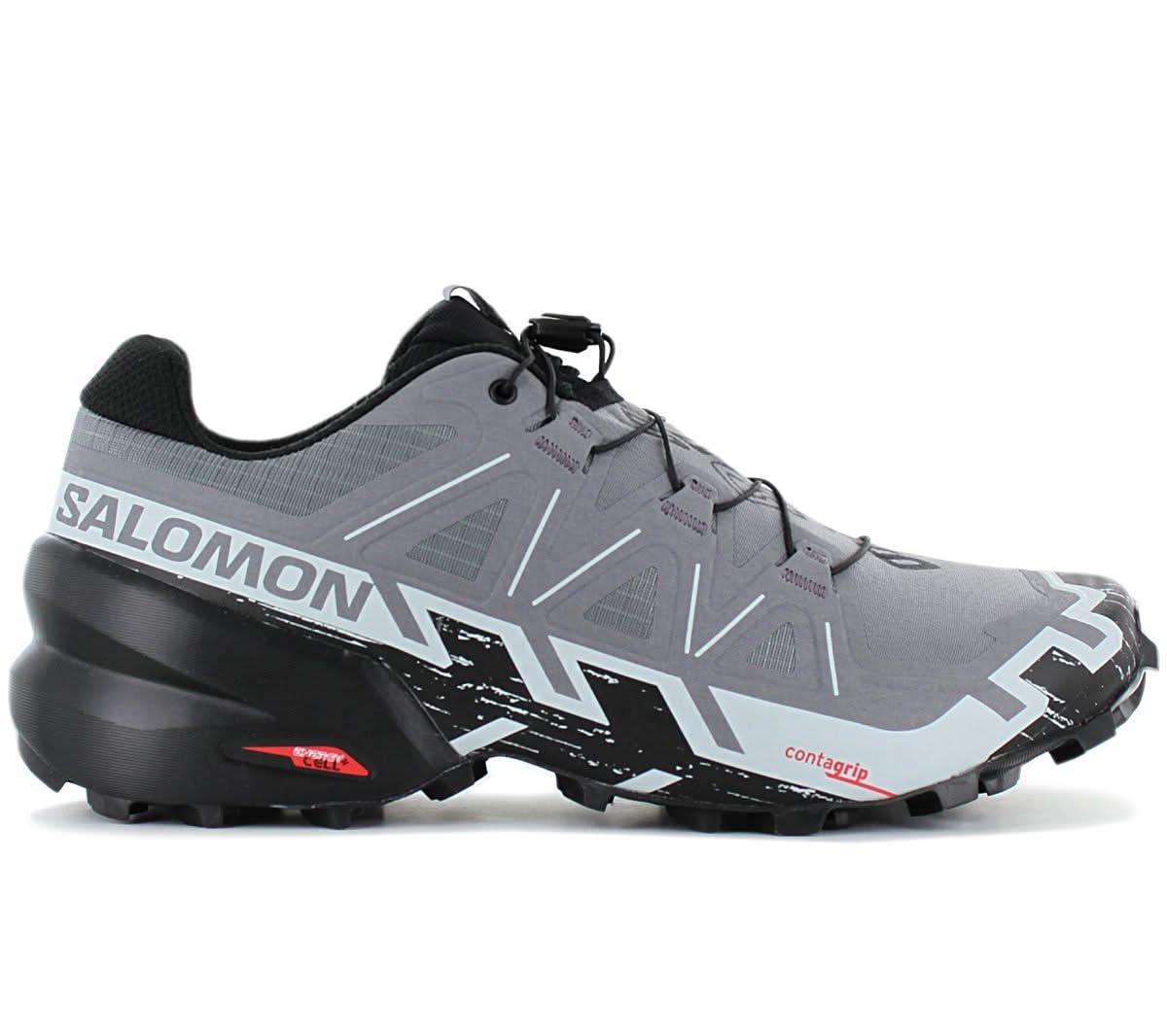 Salomon Speedcross 6 - Herren Trail - Running Schuhe Laufschuhe Grau 417380 - Brandstyle24