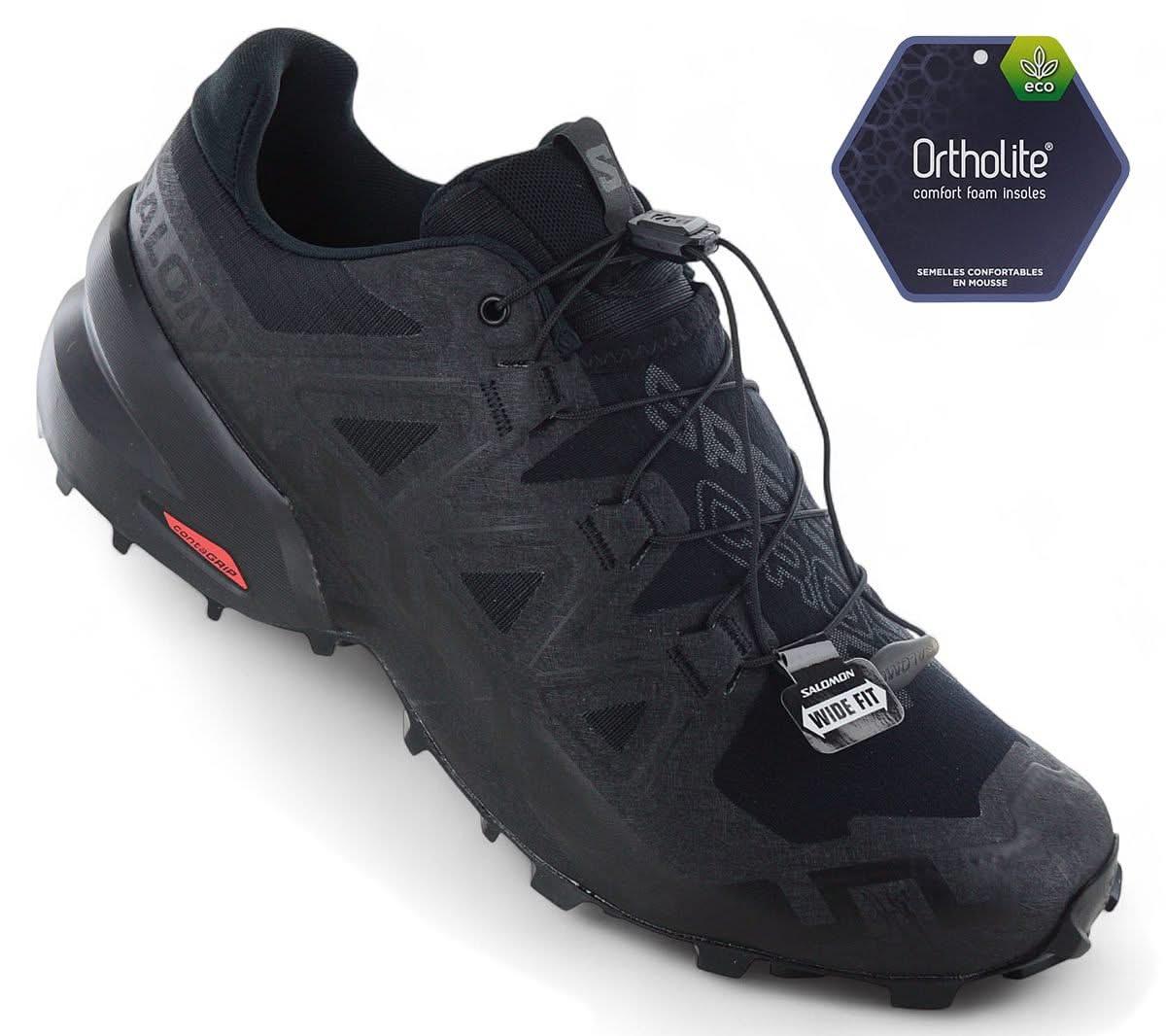 Salomon Speedcross 6 WIDE - Herren Trail - Running Schuhe Laufschuhe Schwarz 417440 - Brandstyle24