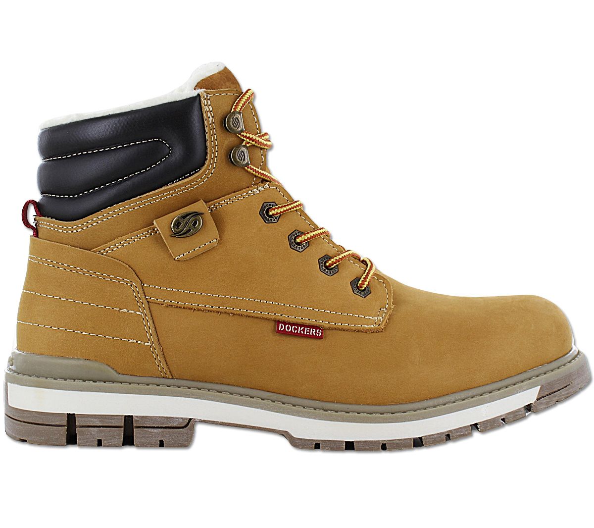 DOCKERS by Gerli Boots - Herren Winter Stiefel Gefüttert Leder Braun 43LU110-300910