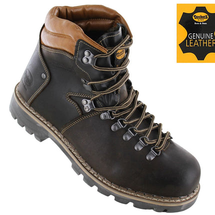 DOCKERS by Gerli Boots - Botas Trekking Hombre Zapatos Montaña Forrados Piel Marrón 45NB104-400360