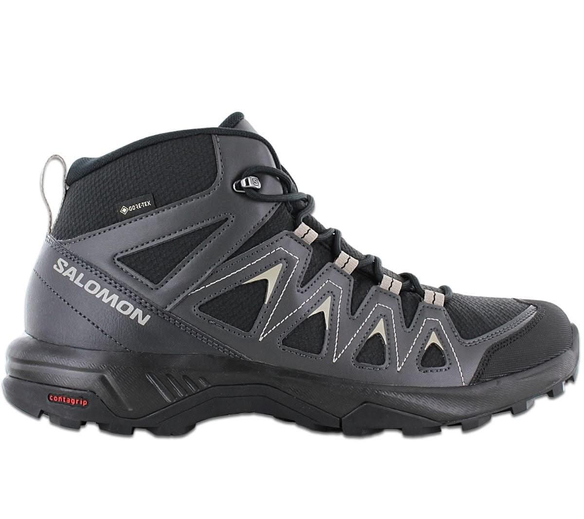 Salomon X Braze Mid GTX - GORE - TEX - Herren Wanderschuhe Schwarz - Grau 471748 - Brandstyle24