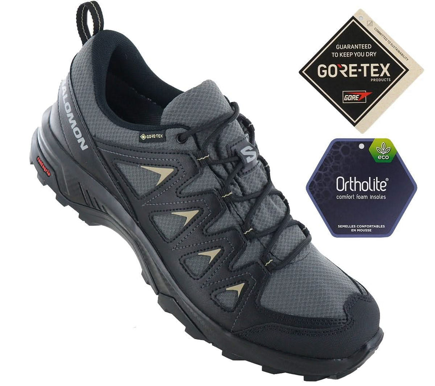 Salomon X BRAZE GTX - GORE-TEX - Herren Wanderschuhe Grau 471805