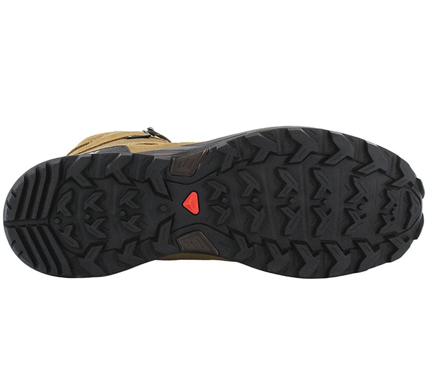 Salomon X Ward Leather Mid GTX - GORE-TEX - Zapatos de senderismo para hombre Marrón 471818