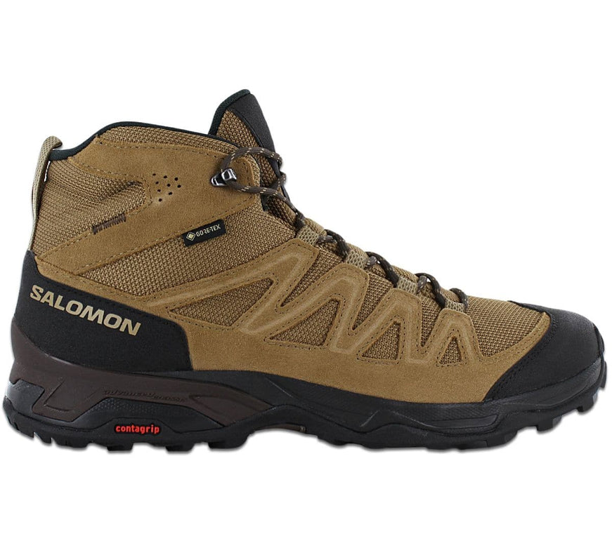 Salomon X Ward Leather Mid GTX - GORE-TEX - Chaussures de randonnée pour hommes Marron 471818