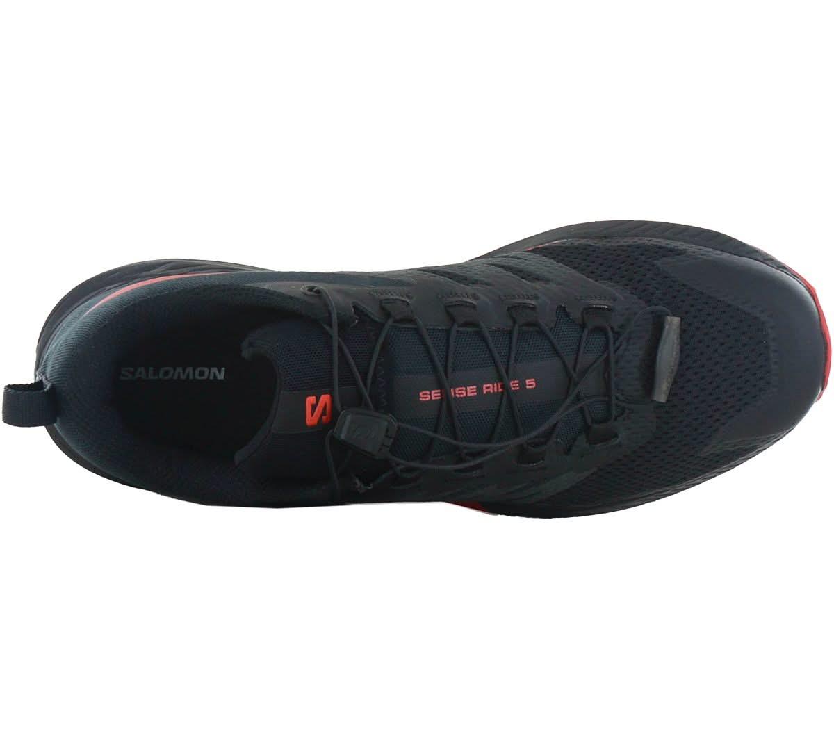 Salomon SENSE RIDE 5 - Herren Trail - Running Schuhe Laufschuhe Schwarz 472143 - Brandstyle24