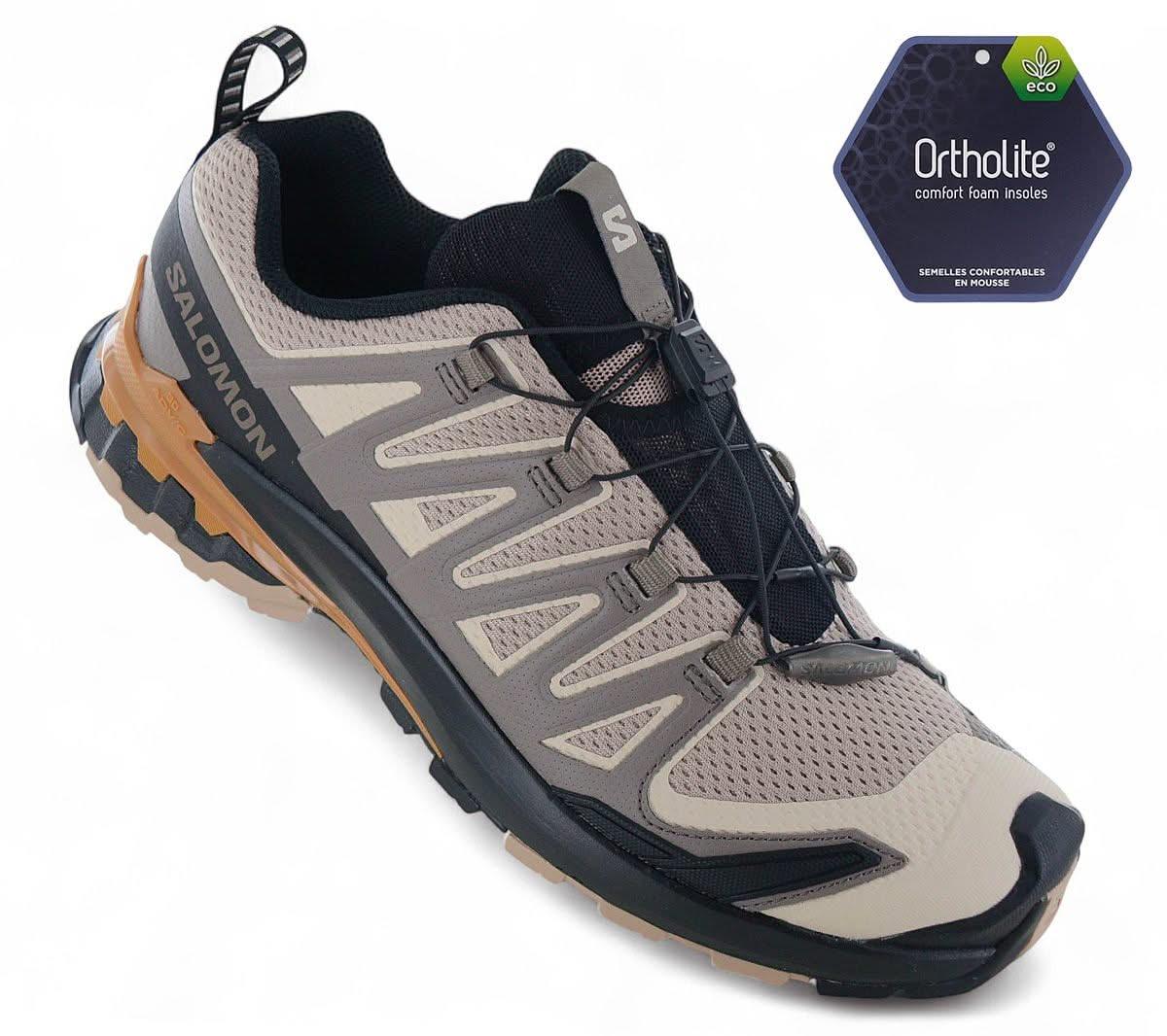Salomon XA PRO 3D V9 - Herren Wanderschuhe Trail - Running Schuhe Beige 472720 - Brandstyle24