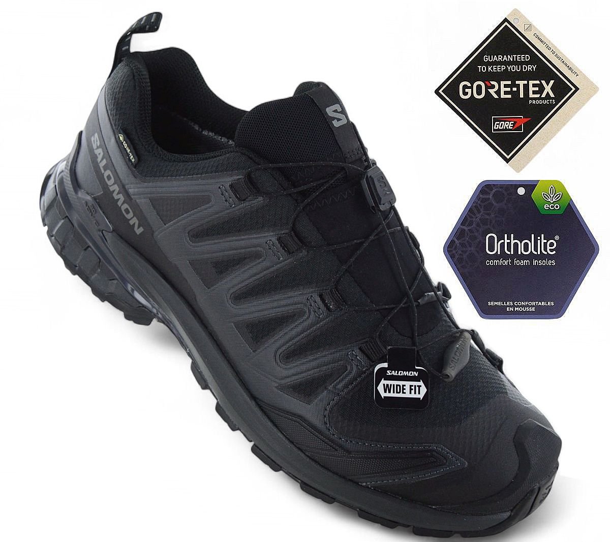 Salomon XA PRO 3D V9 WIDE GTX - GORE TEX - Herren Wanderschuhe Trail - Running Schuhe 472770 - Brandstyle24