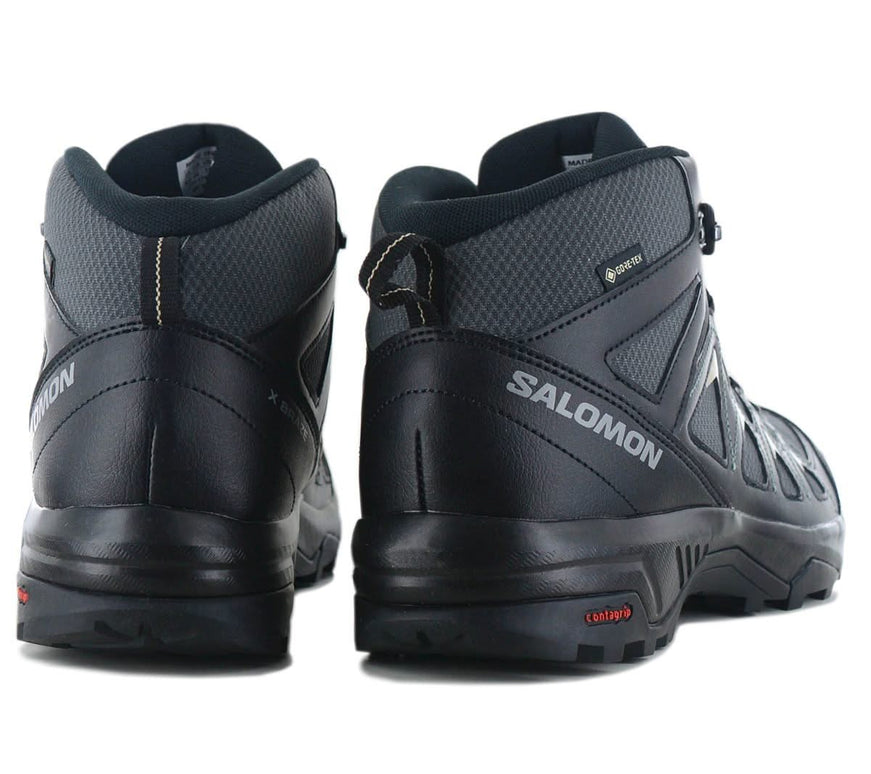 Salomon X Braze Mid GTX - GORE-TEX - Herren Wanderschuhe Grau-Schwarz 474305