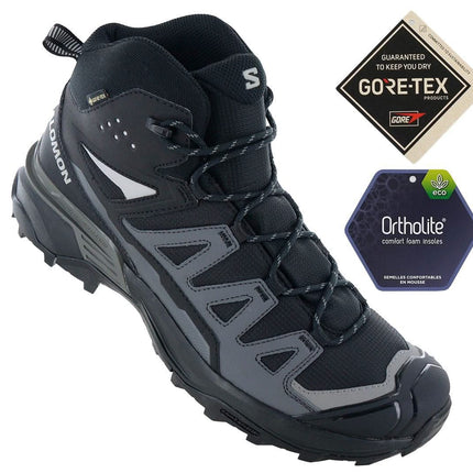 Salomon X ULTRA 360 Mid GTX - GORE-TEX - Herren Wanderschuhe Schwarz 474476