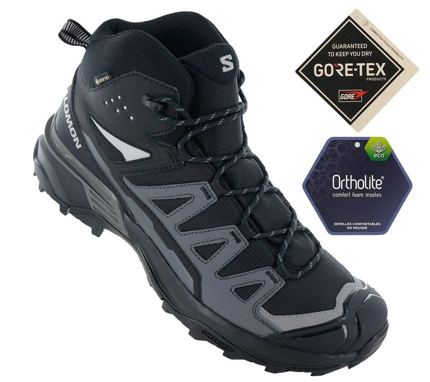 Salomon X ULTRA 360 Mid GTX - GORE-TEX - Herren Wanderschuhe Schwarz 474476