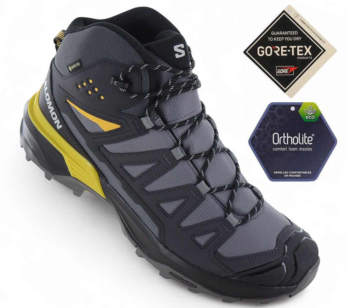 Salomon X ULTRA 360 Mid GTX - GORE - TEX - Herren Wanderschuhe Grau 477426 - Brandstyle24