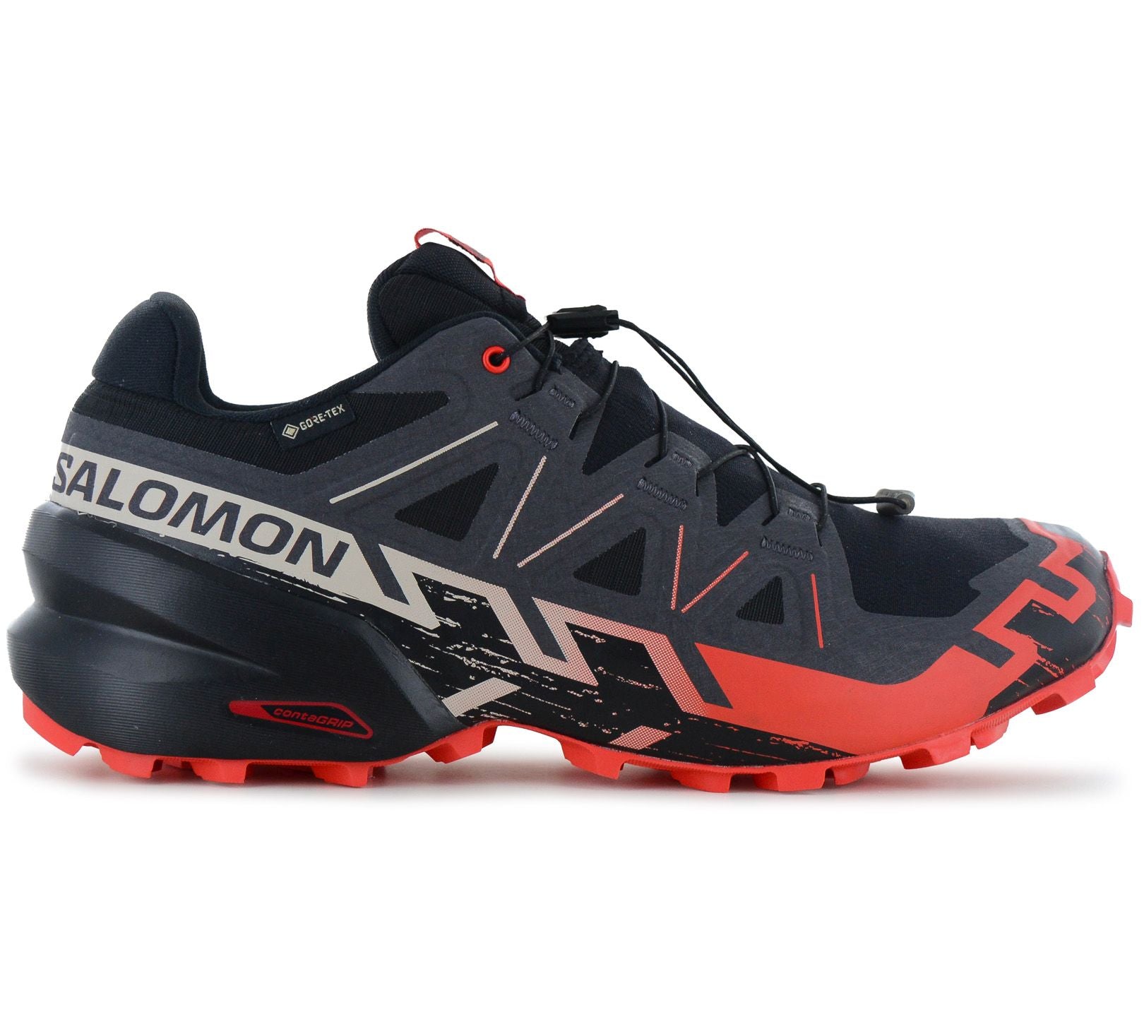 Salomon Speedcross 6 GTX - GORE-TEX - Herren Trail-Running Schuhe Laufschuhe Schwarz 492260