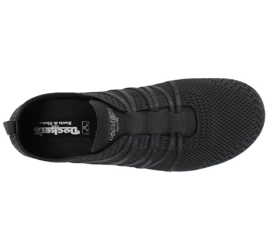 DOCKERS by Gerli 50BA203 - Zapatos Descalzos Slip-On Mujer Negro 780100
