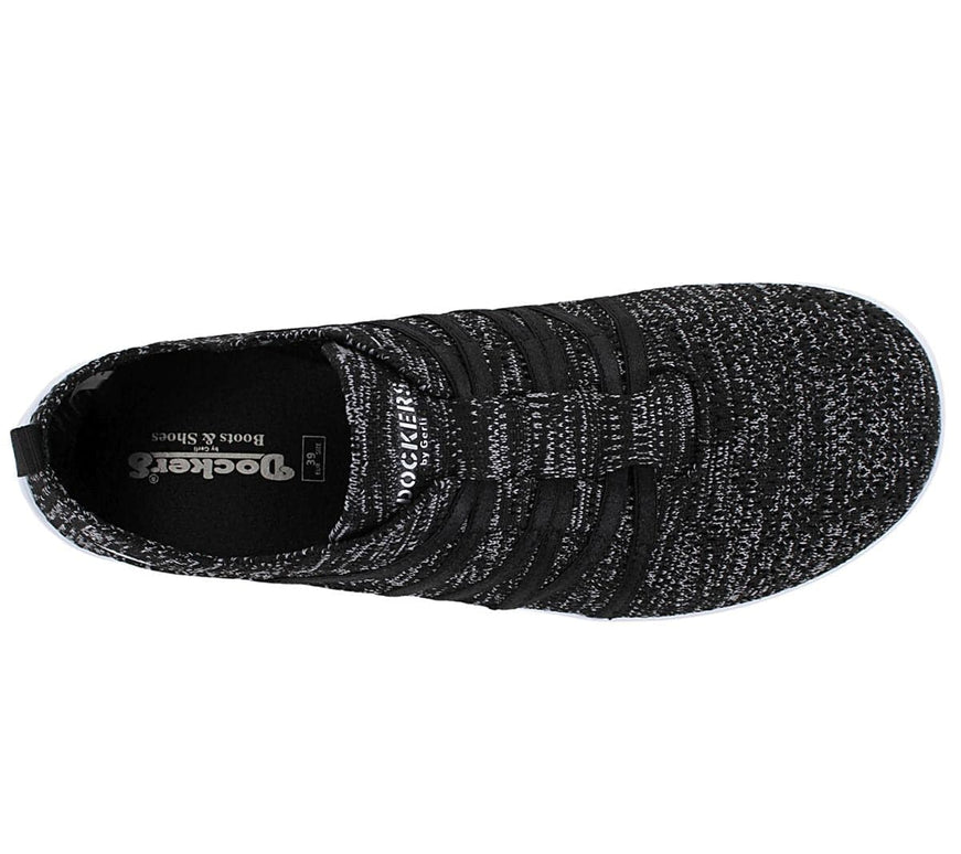 DOCKERS by Gerli 50BA203 - Women's Barefoot Shoes Slip-On Shoes Black-Grey 78012