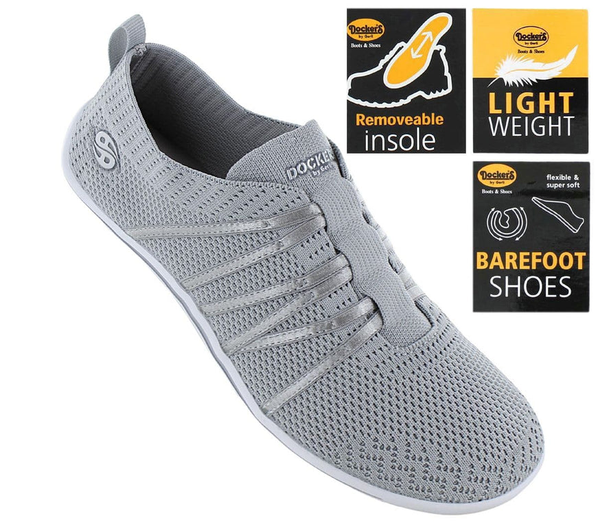 DOCKERS by Gerli 50BA203 - Women's Barefoot Shoes Slip-On Shoes Gray 780210