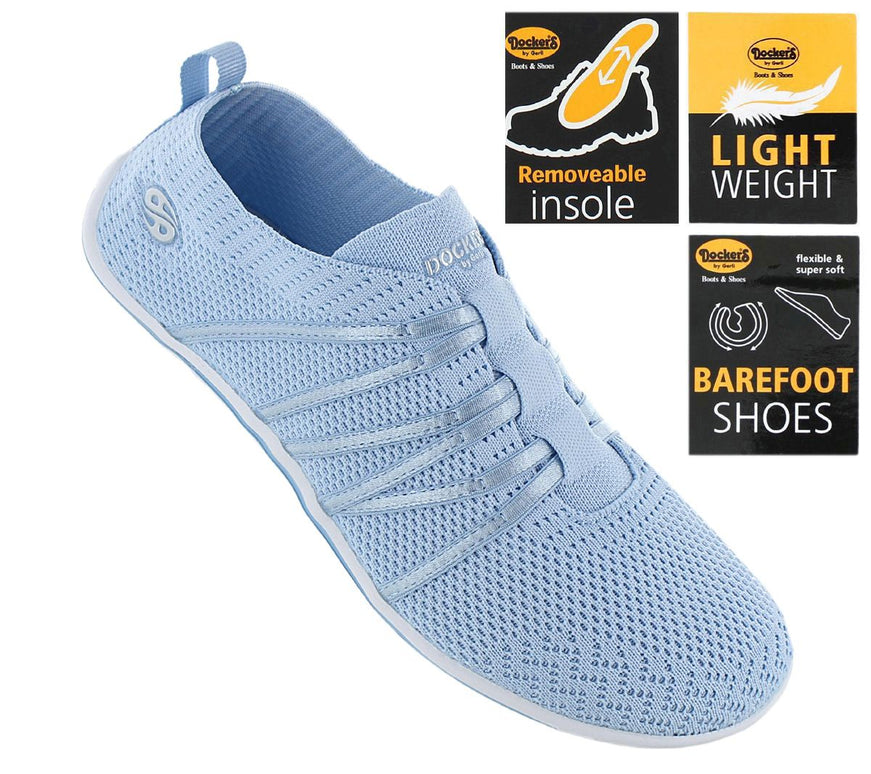DOCKERS by Gerli 50BA203 - Women's barefoot shoes slip-on shoes baby blue 780620