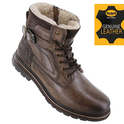 DOCKERS by Gerli Boots - Herren Winter Stiefel Boots Gefüttert Leder Braun 51GL102-140300