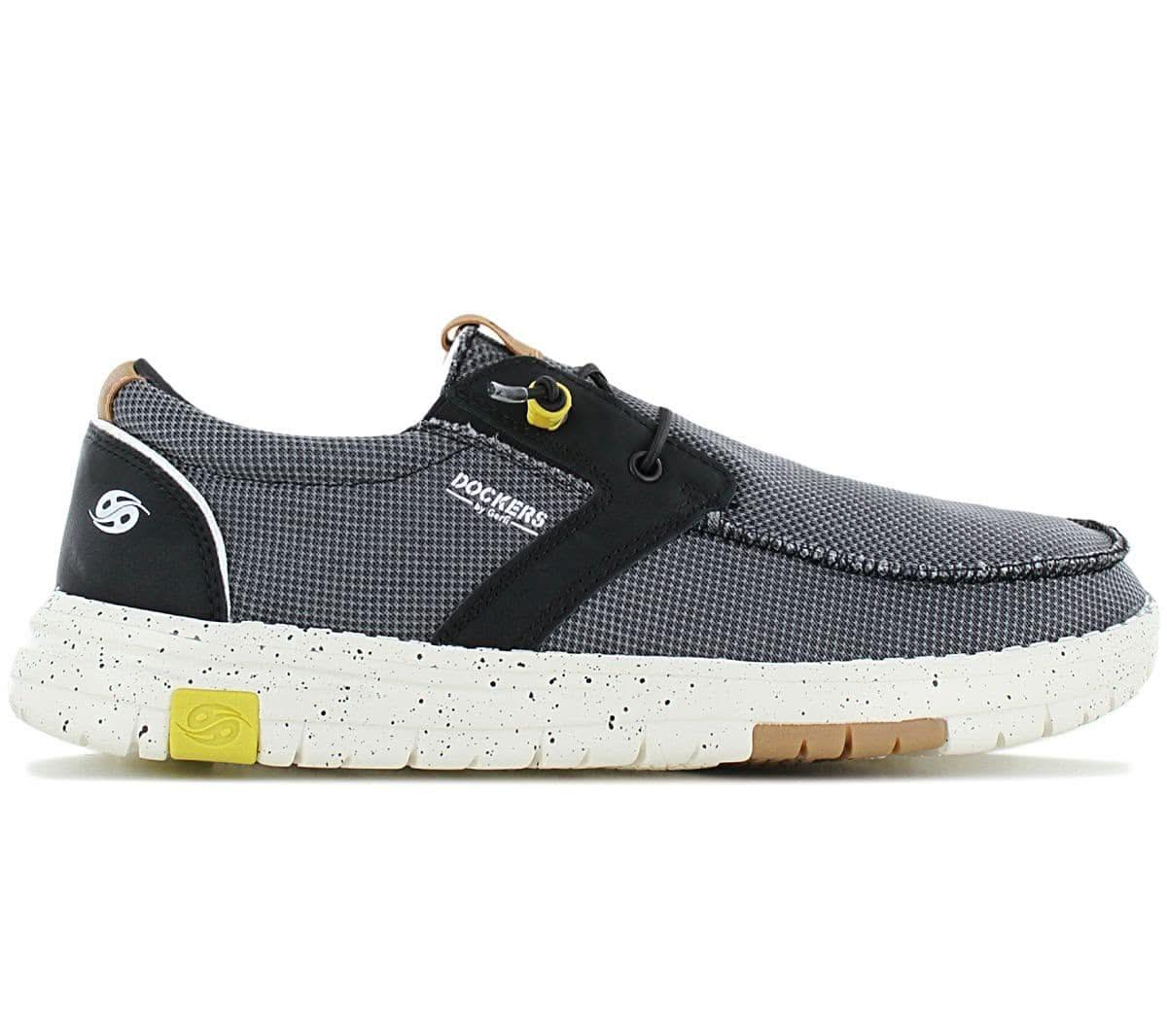 DOCKERS by Gerli 52AA002 - Herren Mokassin Espadrilles Schuhe Schwarz - Grau 700100 - Brandstyle24