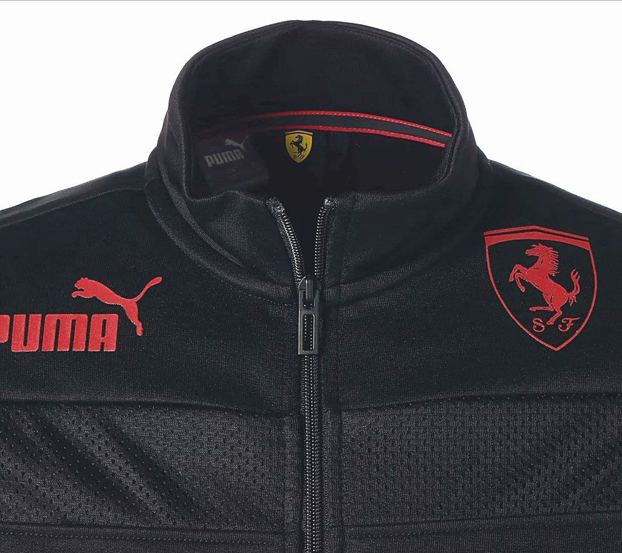 Puma Scuderia Ferrari Metal Energy Race Jacket - Veste d'entraînement pour homme Noir 536414-01