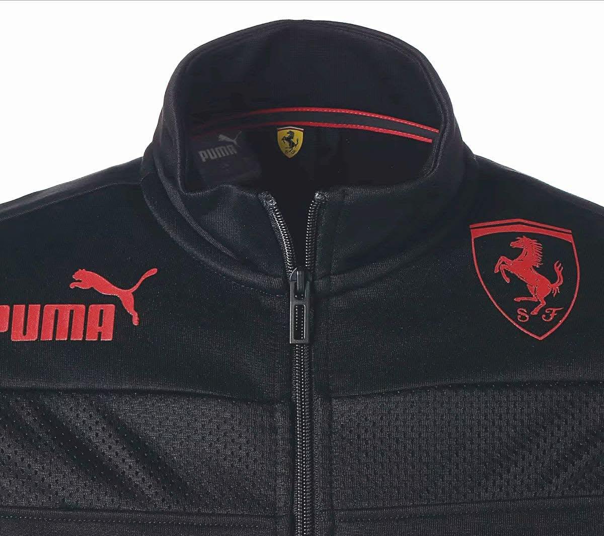 Puma Scuderia Ferrari Metal Energy Race Jacke - Herren Trainingsjacke Schwarz 536414 - 01 - Brandstyle24
