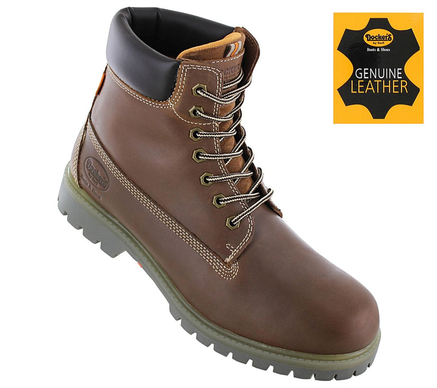 DOCKERS by Gerli 6 inch Boots - Heren Laarzen Winterschoenen Leer Bruin 53AX001-400320