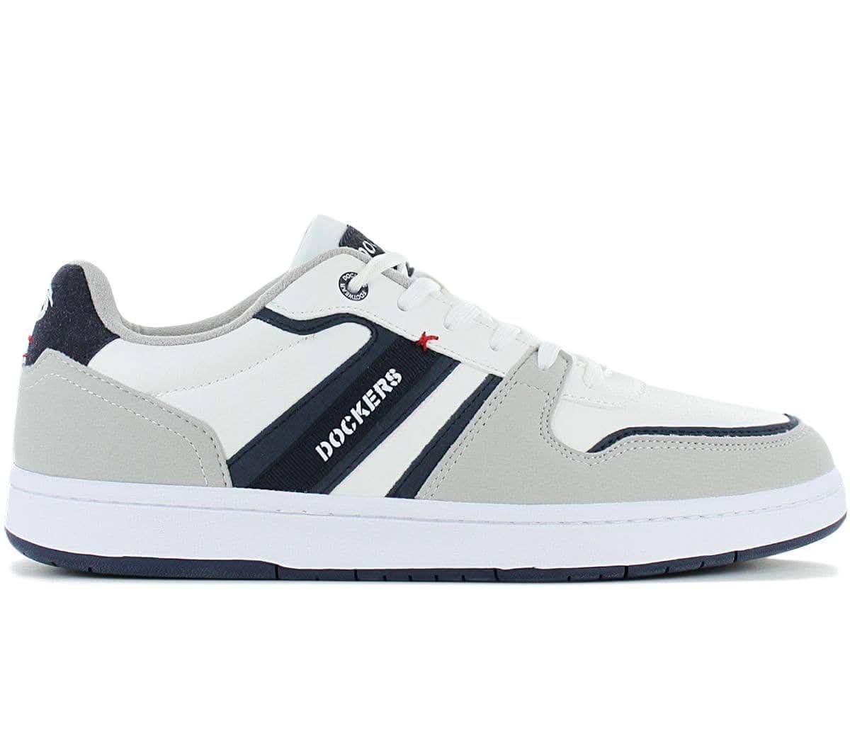 DOCKERS by Gerli 53BY002 - Herren Sneakers Schuhe Weiß - Navy 642500 - Brandstyle24