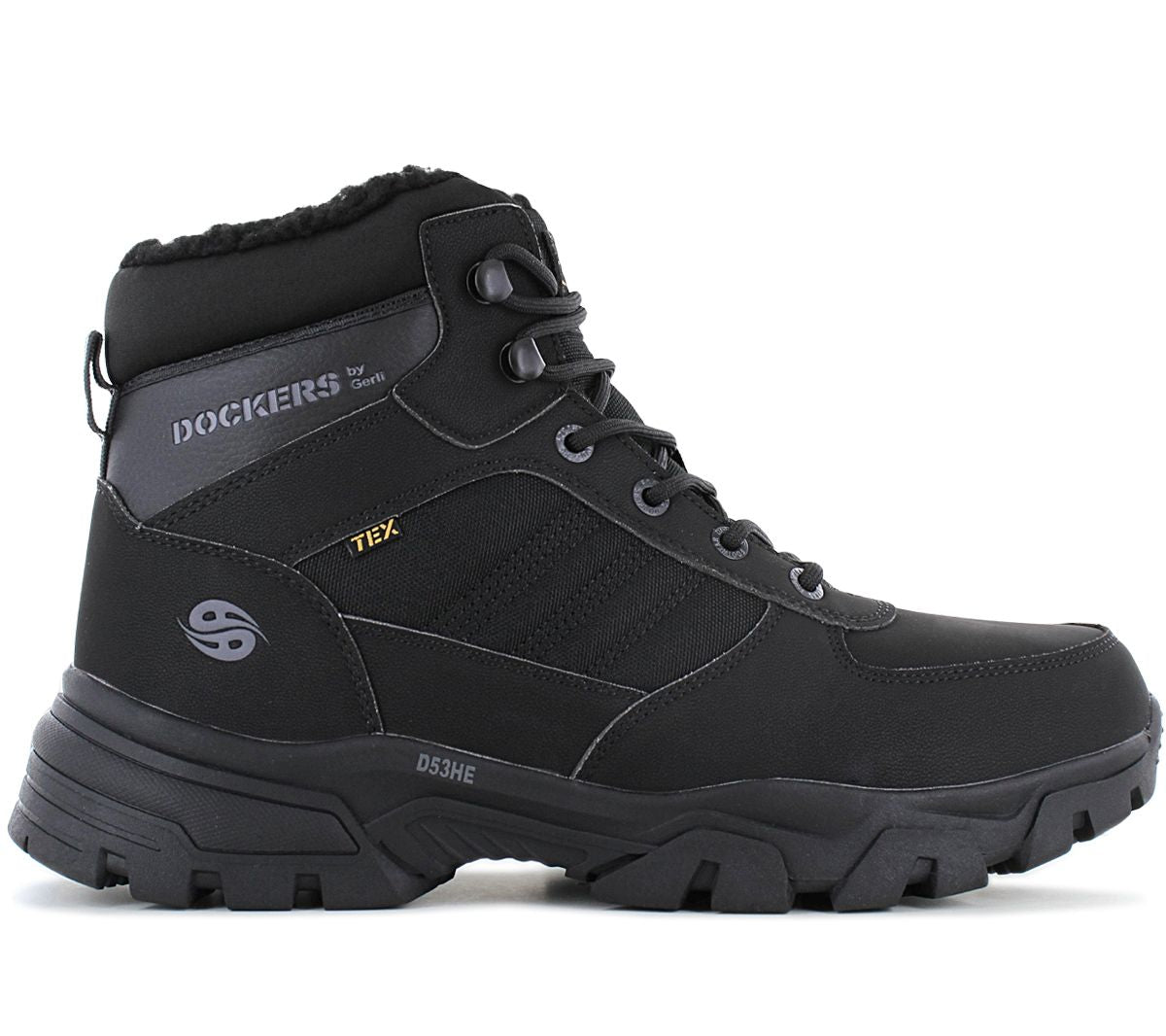 DOCKERS by Gerli Boots DockTex - Herren Winter Stiefel gefüttert Schuhe Schwarz 53HE102-657101