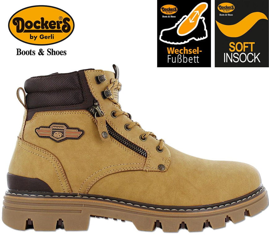 Dockers by Gerli Boots - Herren Winter Stiefel Golden-Tan 53HX003-630910