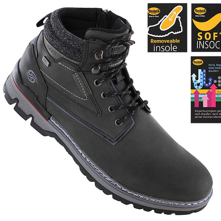 DOCKERS by Gerli Boots - DockTex - Botas de Invierno Hombre Botas Zapatos Negro 53TA002-650100