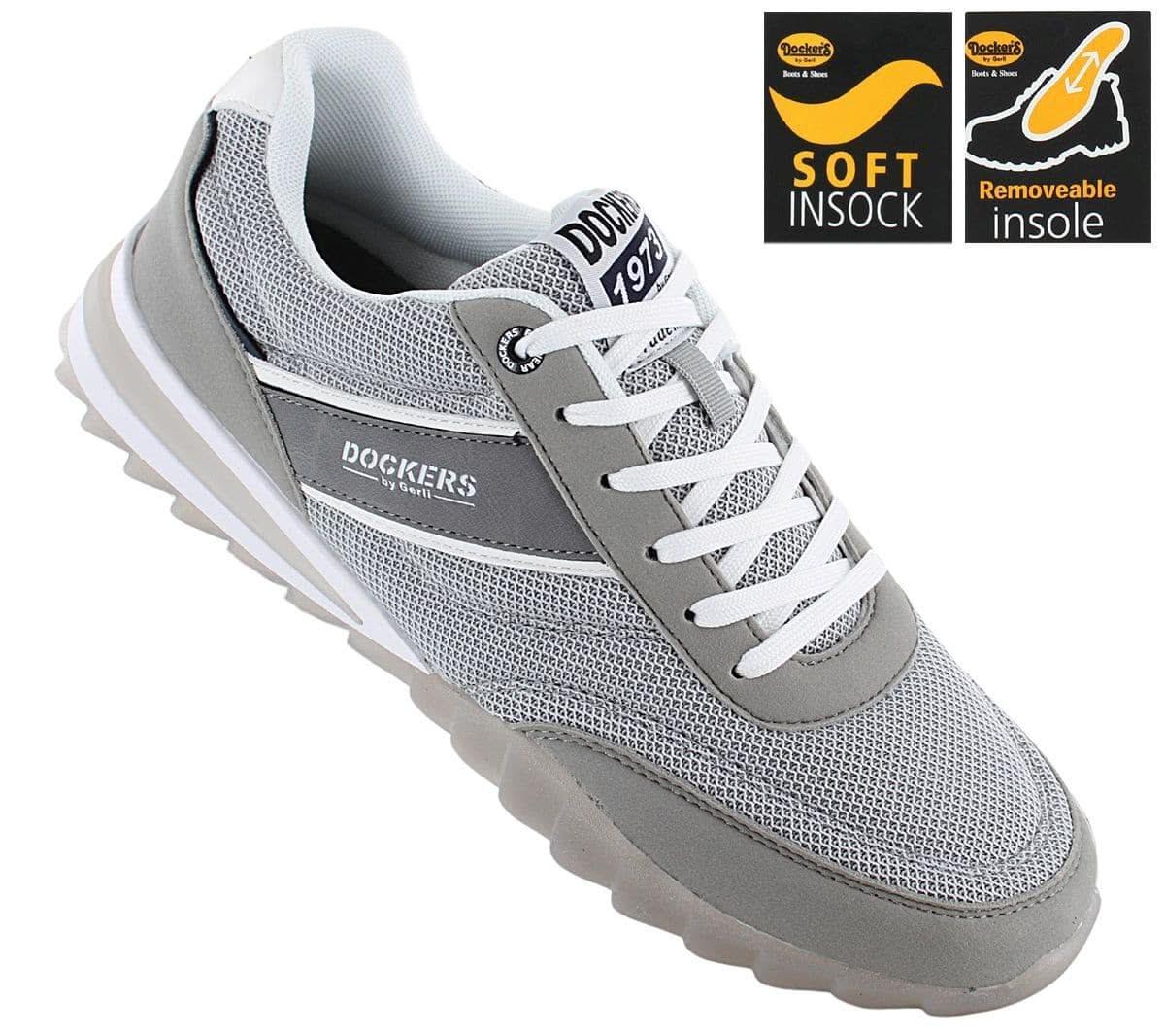 DOCKERS by Gerli 54HY004 - Herren Schuhe Sneakers Grau 702200 - Brandstyle24