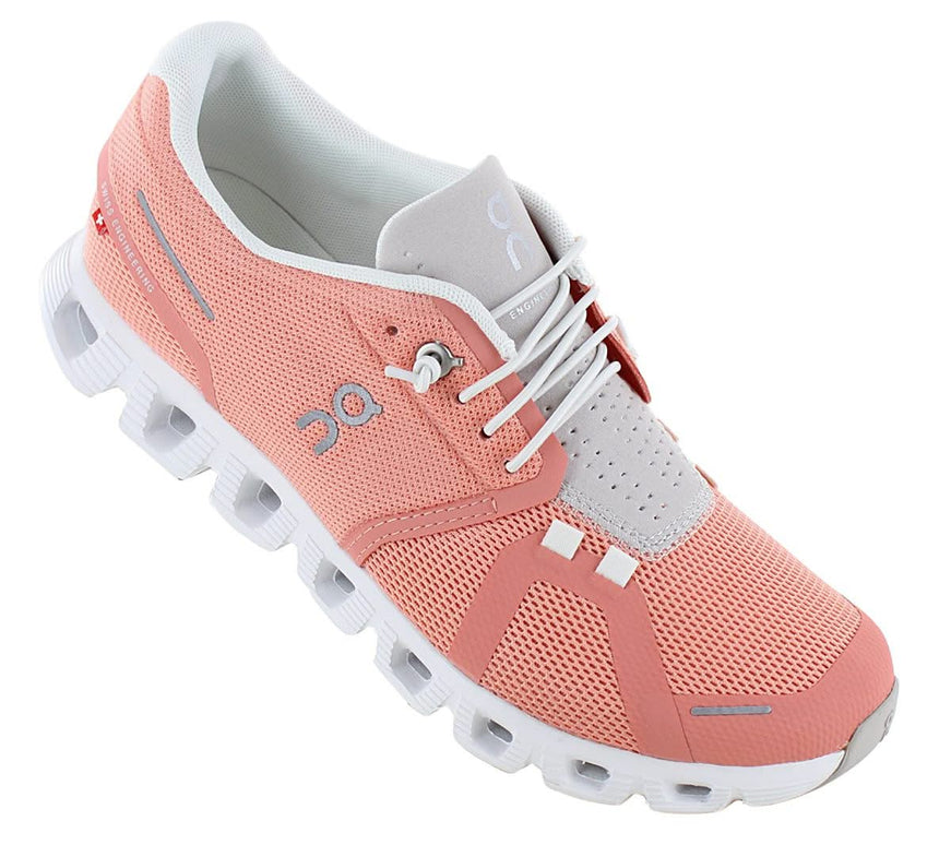 ON Running Cloud 5 - Damen Sneakers Schuhe Flamingo-Pearl 59.97765