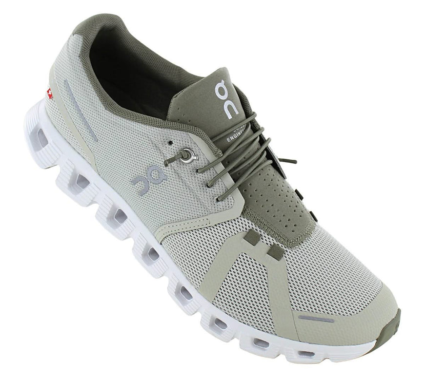 ON Running Cloud 5 - Herren Sneakers Schuhe Chalk-Grove 59.97771