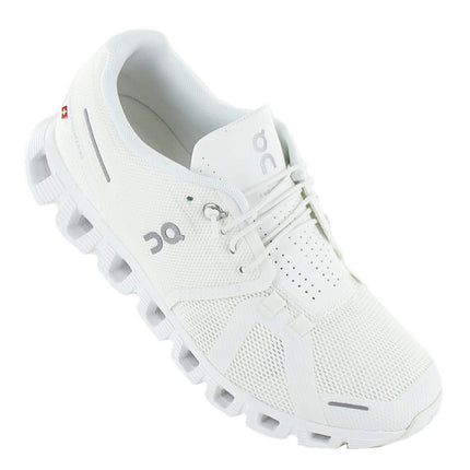 ON Running Cloud 5 - Damen Sneakers Sport Schuhe All-White 59.98902