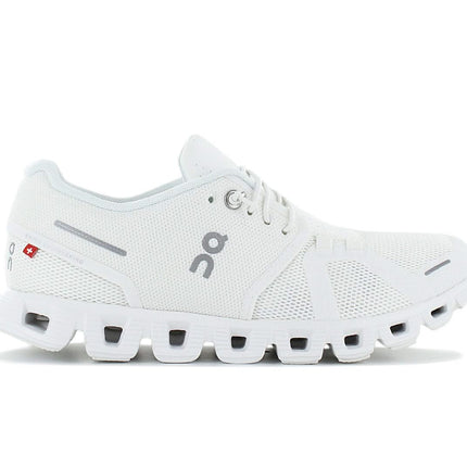 ON Running Cloud 5 - Damen Sneakers Sport Schuhe All-White 59.98902