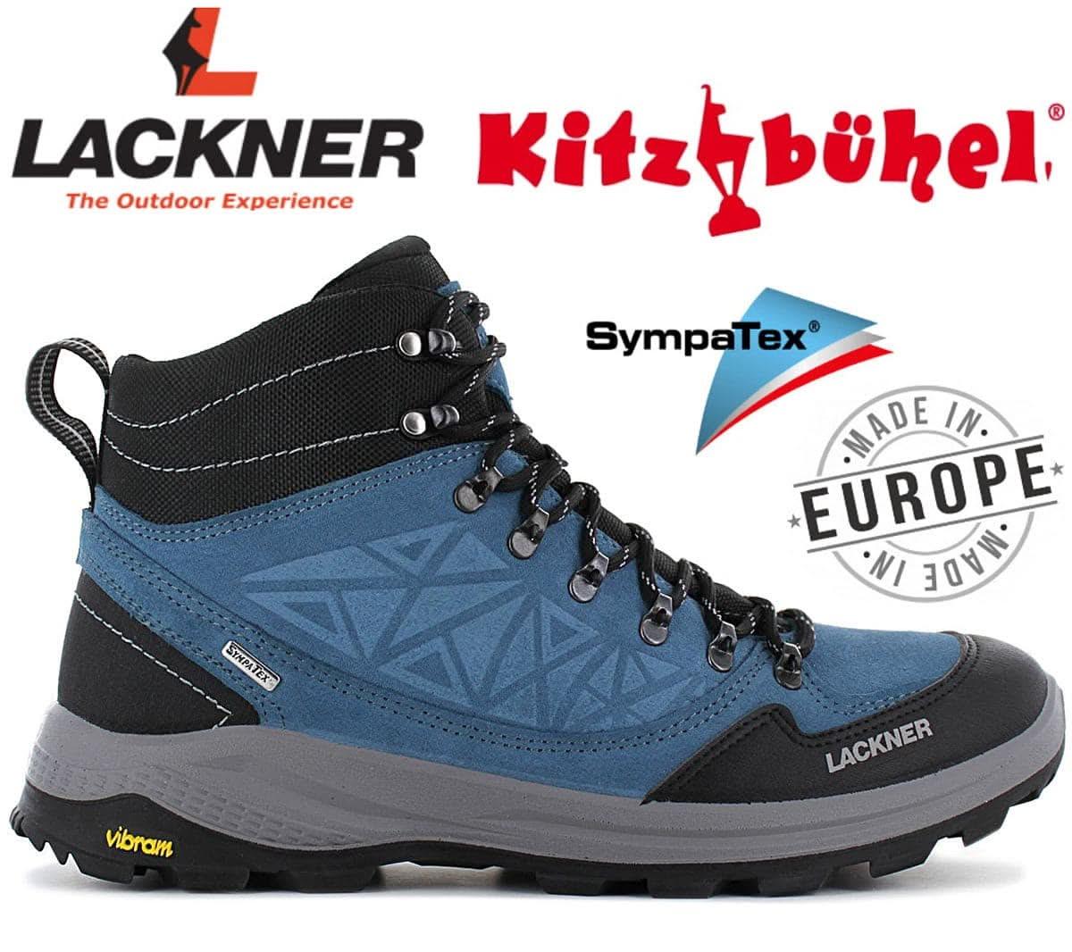 Lackner Kitzbühel Mission STX - SympaTex - Herren Trekking Schuhe Wanderschuhe Blau 6311 - Brandstyle24