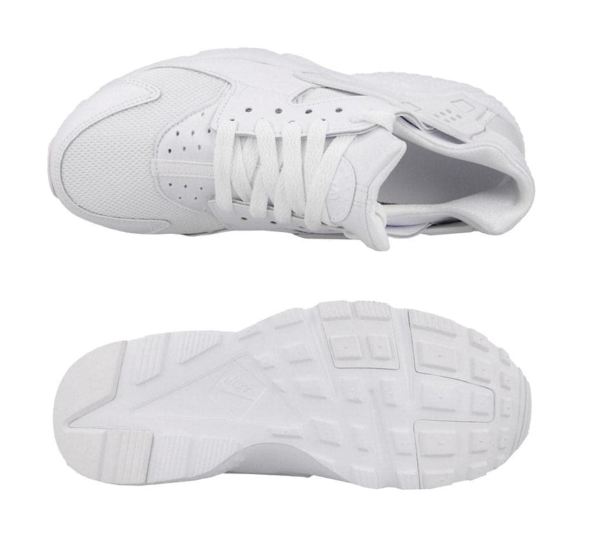 Nike Huarache Run GS - Women's Shoes White-Platinum 654275-110
