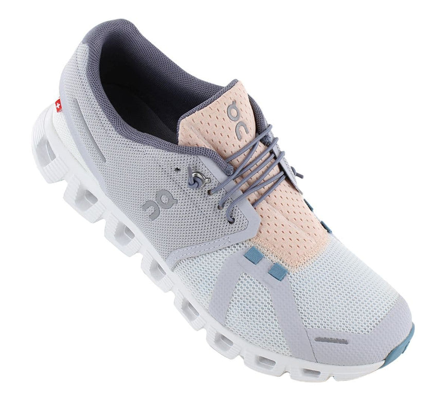 ON Running Cloud 5 Push - Damen Sneakers Schuhe Glacier/Undyed-Wit 69.98353