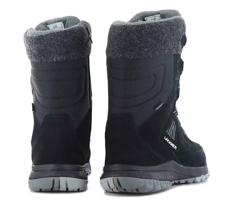 Lackner Kitzbühel Snowstar STX - Damen Winter Stiefel Gefüttert Boots Leder 7313 Schwarz