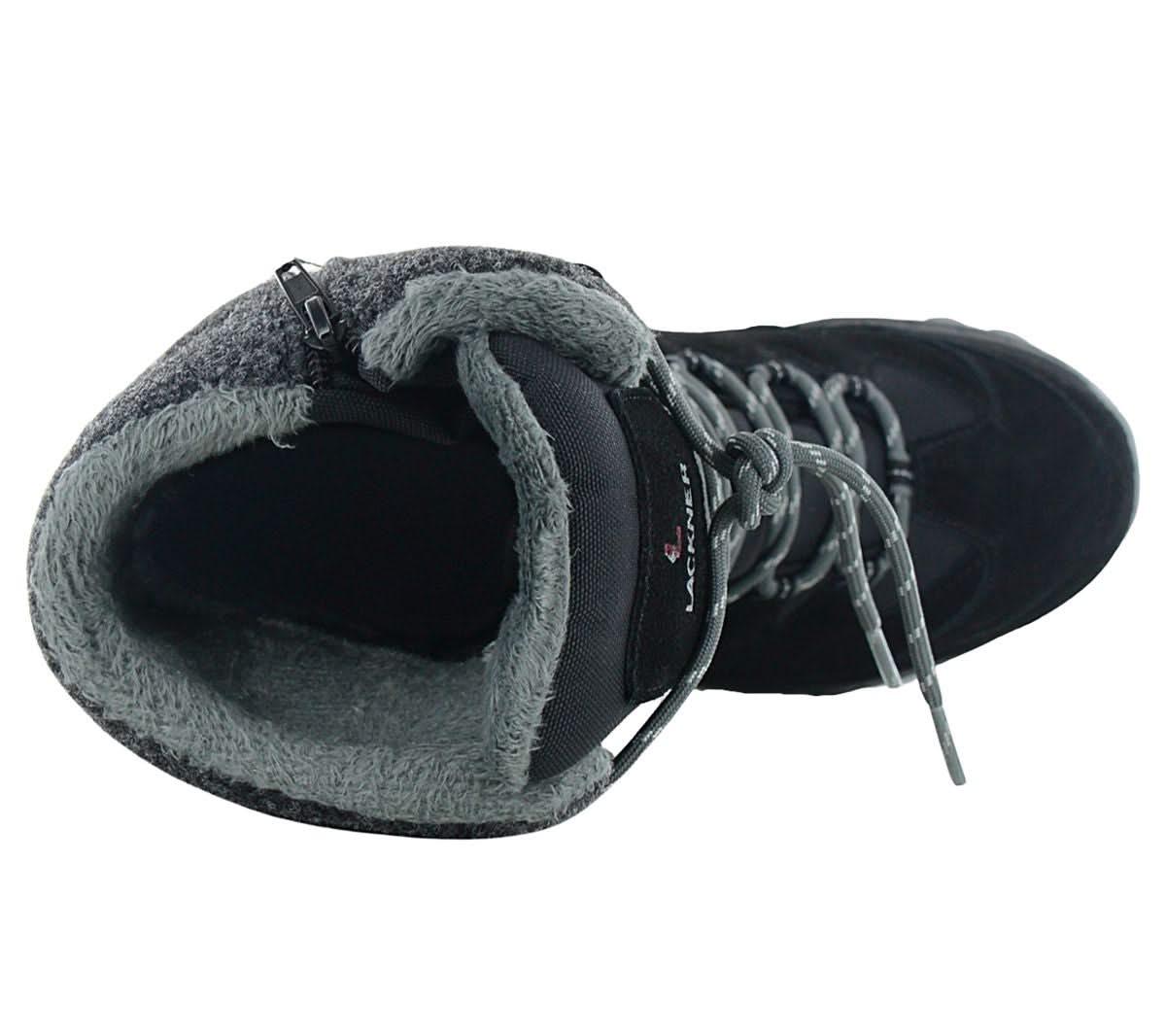 Lackner Kitzbühel Snowstar STX - Damen Winter Stiefel Gefüttert Boots Leder 7313 Schwarz - Brandstyle24