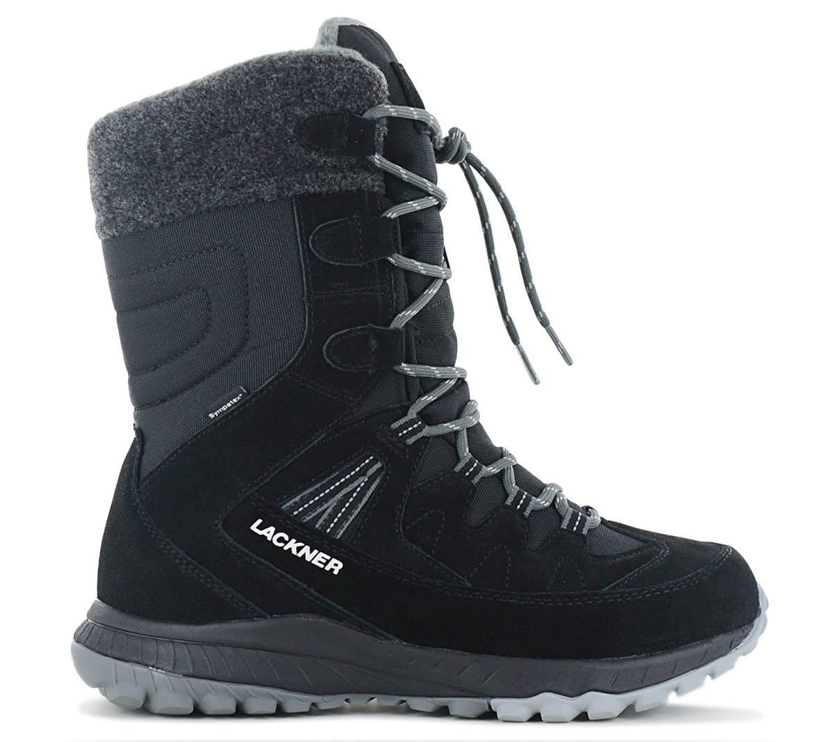 Lackner Kitzbühel Snowstar STX - Damen Winter Stiefel Gefüttert Boots Leder 7313 Schwarz - Brandstyle24