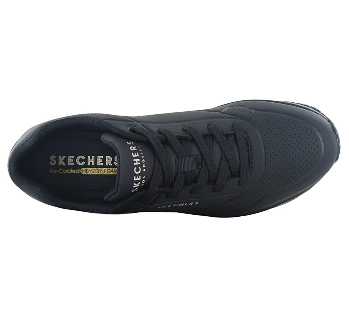 Skechers Uno - Stand on Air - Damen Sneakers Schuhe Schwarz 73690 - BBK - Brandstyle24
